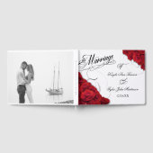 Livre D'or Calligraphie Photo Red Roses Mariage (Complet)