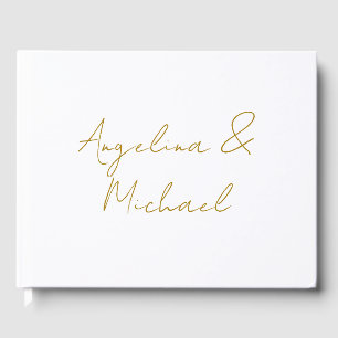 Livre D'or Calligraphie Professionnel Élégant Couleur Or