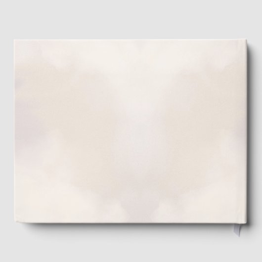 Livre D'or Calligraphie simple Mariage rustique (Verso)