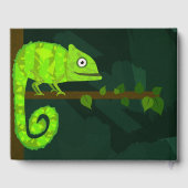 Livre D'or Caméléon vert mignon (Verso)