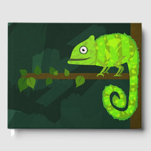Livre D'or Caméléon vert mignon