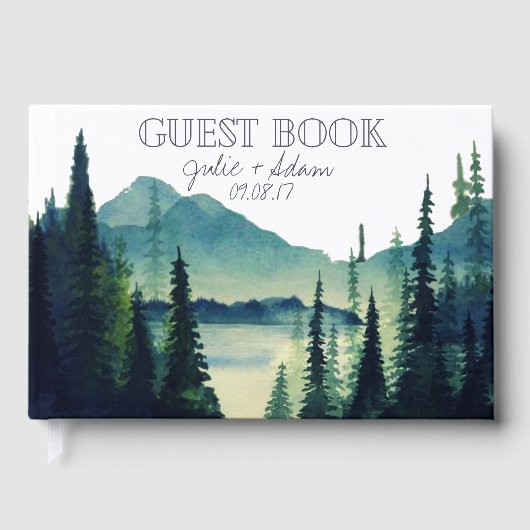 Livre D'or Camping Mariage Custom Guest Book (Recto)