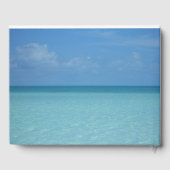 Livre D'or Caraïbes Horizon Tropical Turquoise Bleu (Verso)