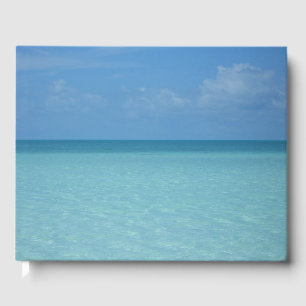 Livre D'or Caraïbes Horizon Tropical Turquoise Bleu