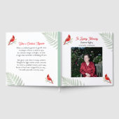 Livre D'or Cardinal Poem Celebration of Life Funeral (Complet)