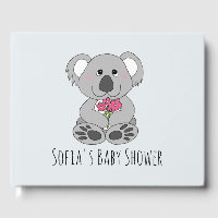 Caricature de l'ours de Cute Koala et Baby shower