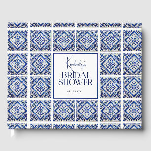 Livre D'or Carrelage bleu Fête des mariées méditerranéenne it