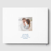 Livre D'or Carte de la baie Annapolis Chesapeake Mariage (Verso)