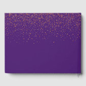 Livre D'or Casquette d'or violet Graduation (Verso)