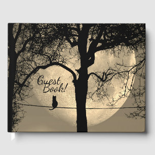 Livre D'or Cat on a Wire Pleine lune Event Date in Spine