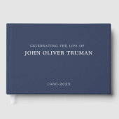 Livre D'or Celebrating Life of Personalized Memorial Funeral (Recto)