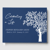 Livre D'or Célébration de la vie Arbre blanc (Recto)