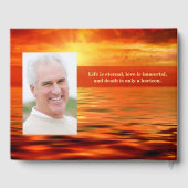 Livre D'or Célébration de la vie Coucher de soleil Océan Hori (Verso)