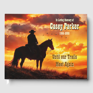Livre D'or Célébration de la vie de cow-boy Country Western