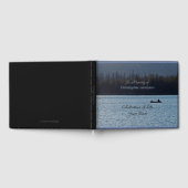 Livre D'or Célébration de la vie, nom, lac, deux pêcheurs (Complet)