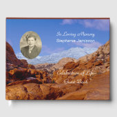 Livre D'or Célébration de la vie, nom, photo (Recto)