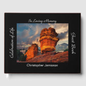 Livre D'or Célébration de la vie, nom, Roche équilibrée (Recto)