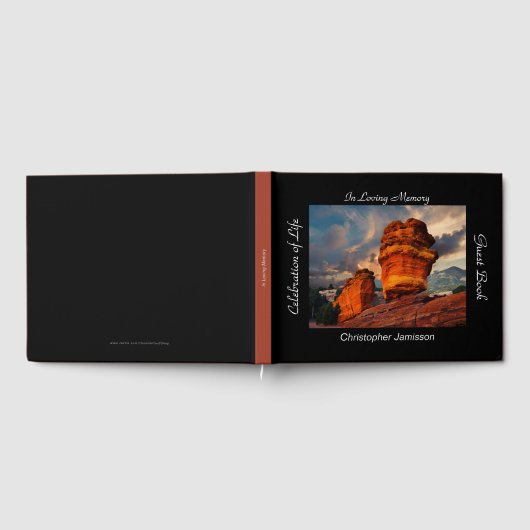 Livre D'or Célébration de la vie, nom, Roche équilibrée (Complet)