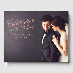 Livre D'or Célébration de l'amour en rose gold photo mariage