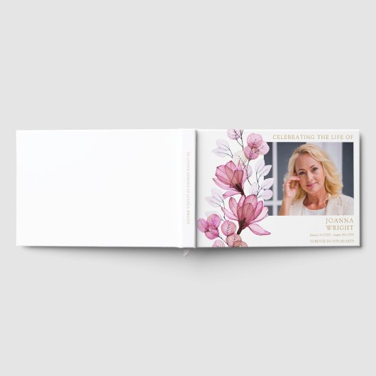 Livre D'or Célébration Des Funérailles Florales Roses De La V (Complet)