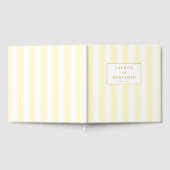 Livre D'or Célébration élégante rayée de crème (Complet)