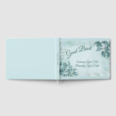 Livre D'or Célébration Romantique Magnifique Feuillage Bleu V (Complet)