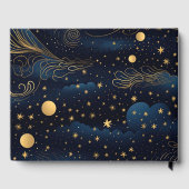 Livre D'or Celestial Navy Gold Wedding (Verso)