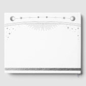 Livre D'or Celestial White Silver Sun Moon Stars Wedding  (Verso)