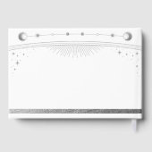 Livre D'or Celestial White Silver Sun Moon Stars Wedding  (Verso)