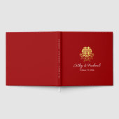 Livre D'or Cercle double bonheur fleur mariage chinois (Complet)