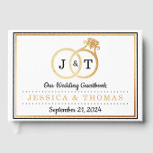 Livre D'or Cercles Mariages Chic Faux Gold Foil (Recto)