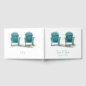 Livre D'or Chaises de plage blanches sarcelle d'été (Complet)