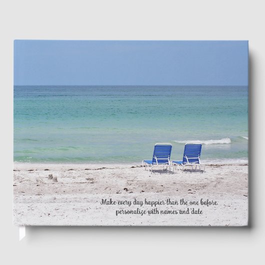 Livre D'or Chaises sur le Beach Guest Book (Recto)