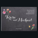 Livre D'or Chalkboard Aquarelle Fleur Peinture, rustique<br><div class="desc">Personnalisable . Ce design utilise l'art délicat de l'aquarelle contre un arrière - plan en damier. Complétez le look avec les designs correspondants de la collection pour vos autres articles mariages. Si vous avez des besoins spécifiques en taille et avez besoin d'aide, n'hésitez pas à nous contacter. Si vous aimez cette...</div>