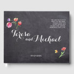 Livre D'or Chalkboard Aquarelle Fleur Peinture, rustique<br><div class="desc">Personnalisable . Ce design utilise l'art délicat de l'aquarelle contre un arrière - plan en damier. Complétez le look avec les designs correspondants de la collection pour vos autres articles mariages. Si vous avez des besoins spécifiques en taille et avez besoin d'aide, n'hésitez pas à nous contacter. Si vous aimez cette...</div>