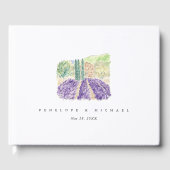 Livre D'or Champs Lavande aquarelle (Recto)