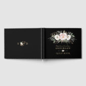 Livre D'or Charmant rose Fleurs blanches Monogramme Mariage (Complet)