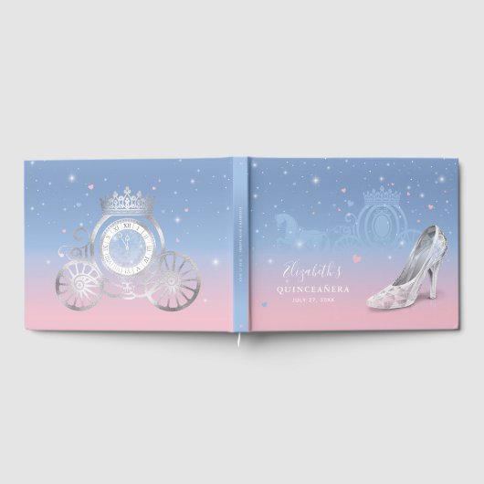 Livre D'or Chaussure de Cendrillon bleu clair et rose pour Qu (Complet)