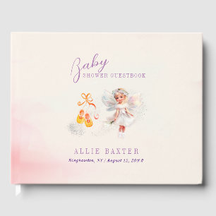Livre D'or Chaussures Rose Cute Baby shower Fairy Dust Girl