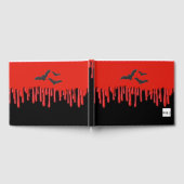 Livre D'or Chauves-souris gothiques et sang rouge qui goutte  (Complet)