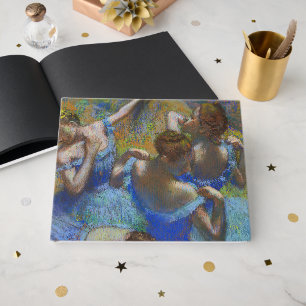 Livre D'or Chef-d'œuvre d'art fin pastel Danseuses bleues de 