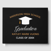 Livre D'or Chic Black Graduation Autograph Keepsaké 2025 (Recto)