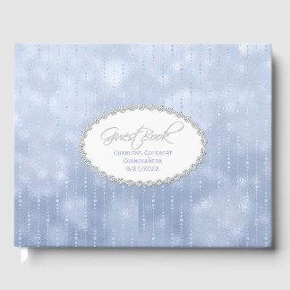 Livre D'or Chic Bleu Satin Look Quinceañera