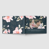 Livre D'or Chic Blush Blue Floral Mariage photo (Complet)