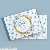 Livre D'or Chic Bohemian Pastel Blue Sage Gold Parties scinti