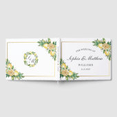 Livre D'or Chic Citron Citrus Floral Mariage (Complet)