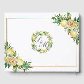 Livre D'or Chic Citron Citrus Floral Mariage (Verso)