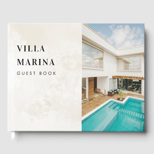 Livre D'or Chic Cream Marble Villa Vacances Location Commenta (Recto)