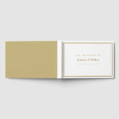 Livre D'or Chic Gold & White Classic Simple Modern Mariage (Complet)