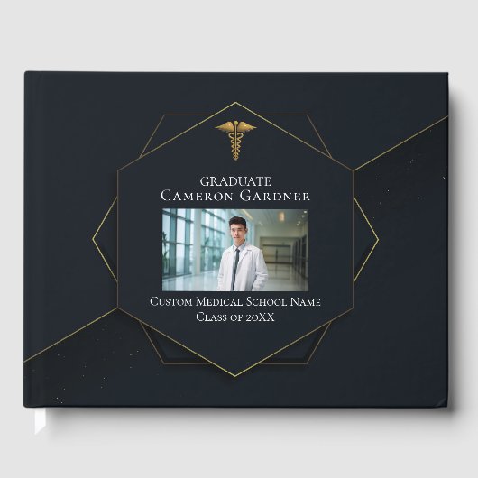 Livre D'or Chic Médicale School Photo Graduation Party (Recto)